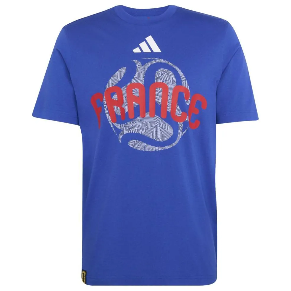 adidas France Mens Short Sleeve Performance T-Shirt