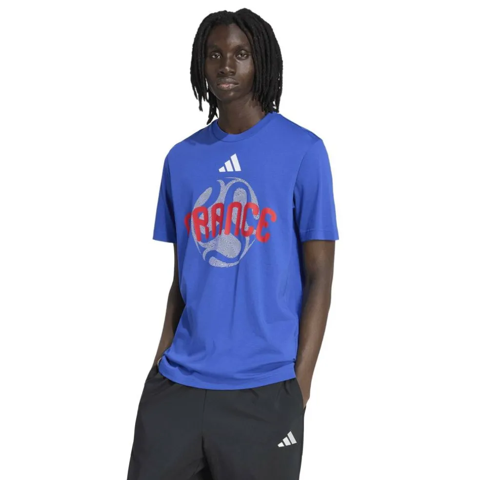 adidas France Mens Short Sleeve Performance T-Shirt