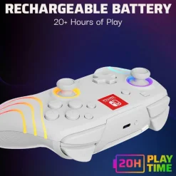 Afterglow™ Wave Nintendo Wireless Controller: White with Motion