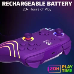 Afterglow™ Wave Nintendo Wireless Controller: Purple with Motion
