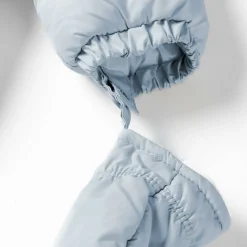Baby unisex snowsuit hood with 3D ears light blue