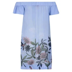 Bardot floral beach cover up