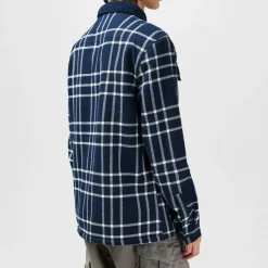 Borg Check Overshirt Mens