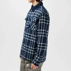 Borg Check Overshirt Mens