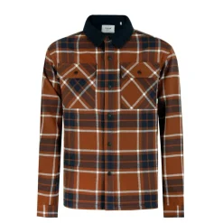 Borg Check Overshirt Mens