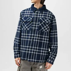 Borg Check Overshirt Mens