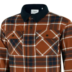 Borg Check Overshirt Mens