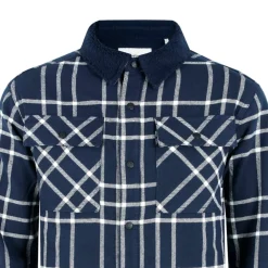 Borg Check Overshirt Mens