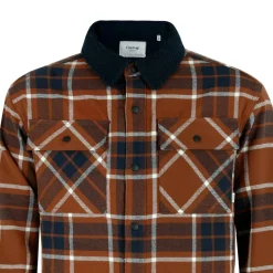 Borg Check Overshirt Mens