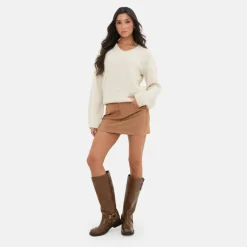 Boucle V Neck Jumper