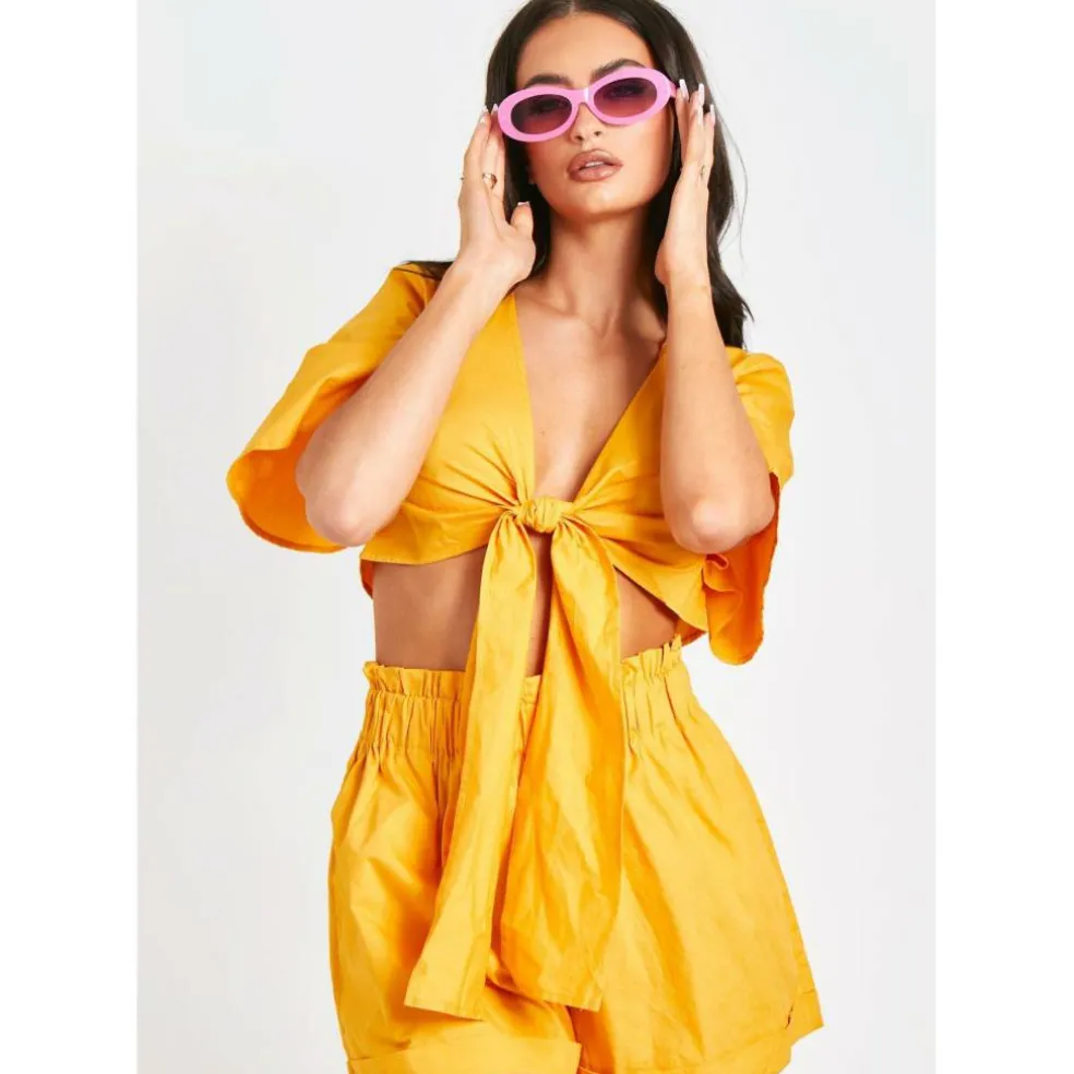 Bow Shorts And Top Set
