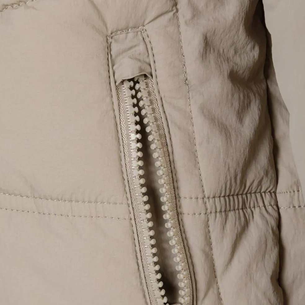 Boys quilted jacket with hood zip pockets grey