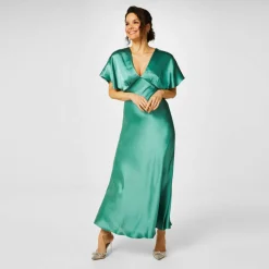 Bridesmaid Satin Maxi Dress