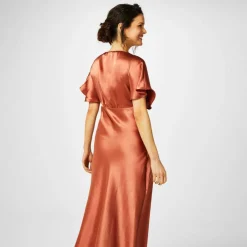 Bridesmaid Satin Maxi Dress