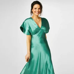 Bridesmaid Satin Maxi Dress