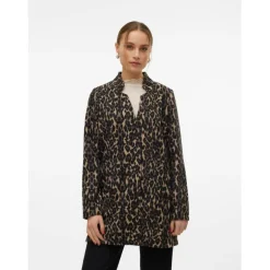 Brushed Katrine Leopard Print Jacket