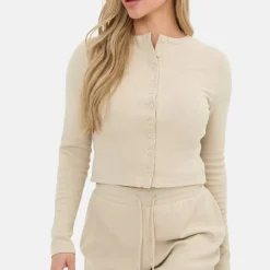 Button Front Long Sleeve Top