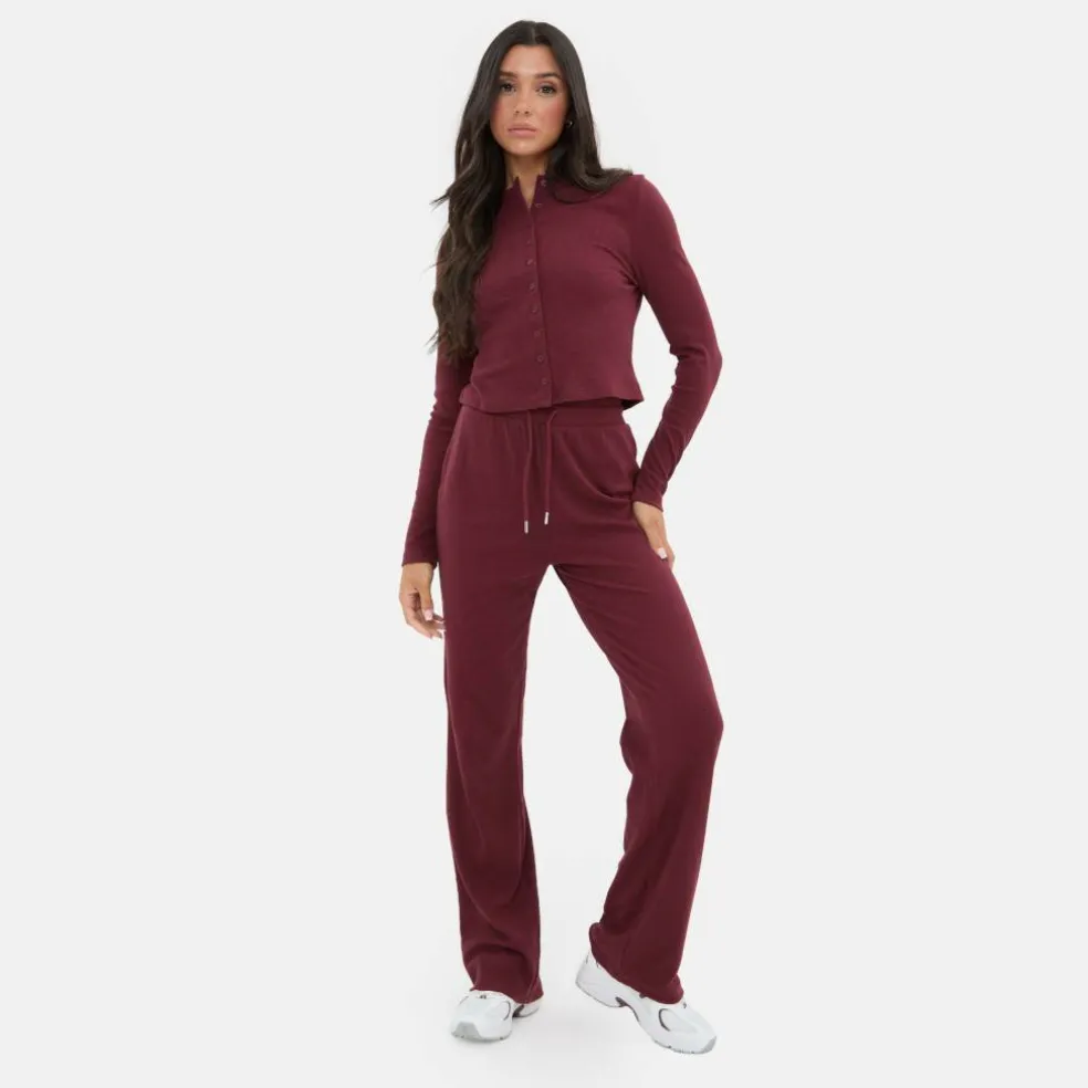 Button Front Long Sleeve Top