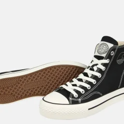 Canvas High Top Platform Trainers Womens