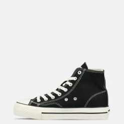 Canvas High Top Platform Trainers Womens