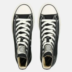Canvas High Top Platform Trainers Womens