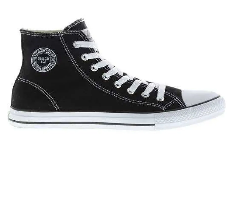 Canvas High Trainers Mens