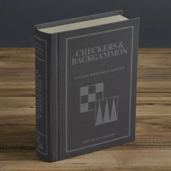 Checkers & Backgammon Vintage Bookshelf Edition