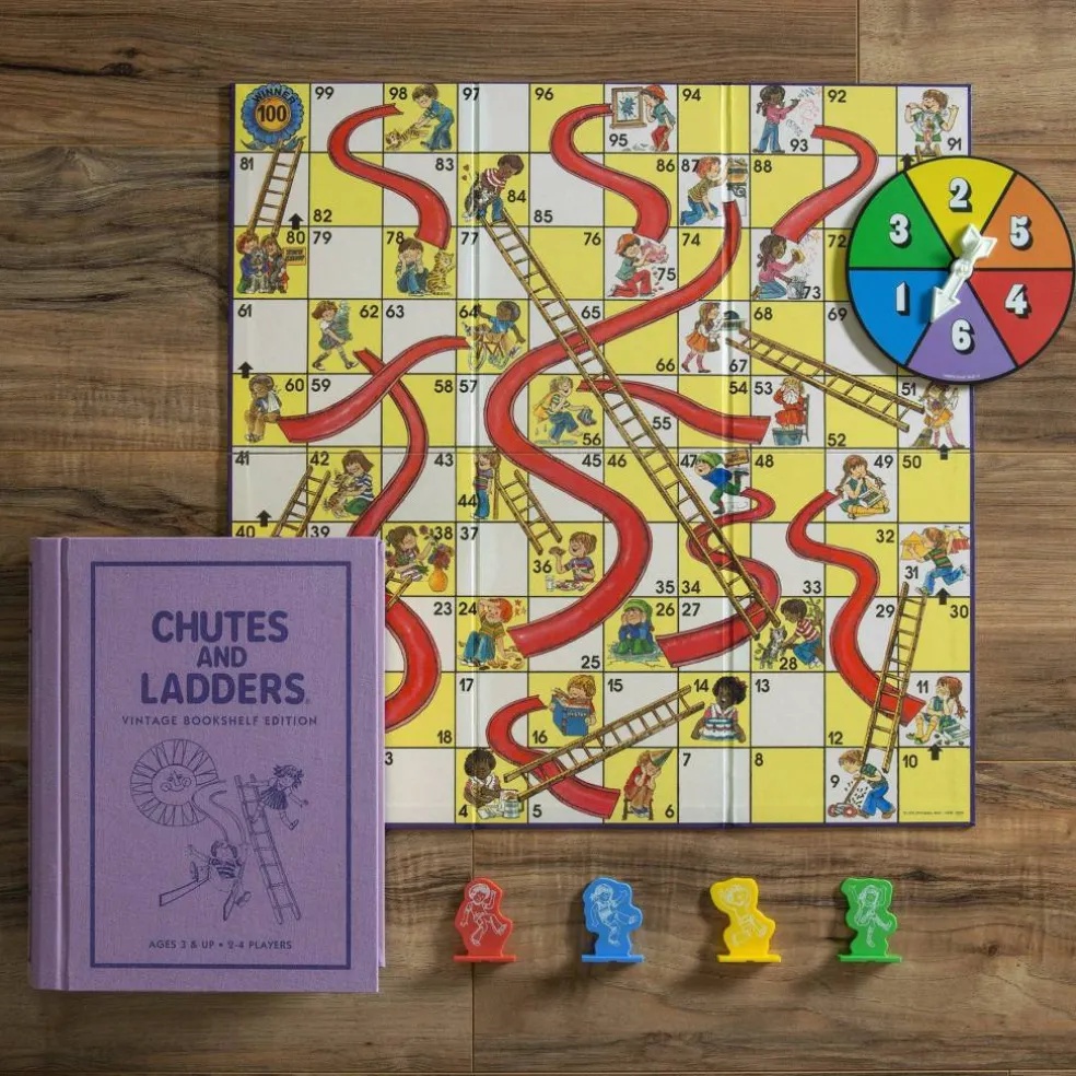 Chutes and Ladders Vintage Bookshelf Edition
