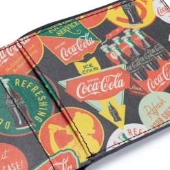 Coca-Cola Officially Licensed Badges Leather Wallet Unisex