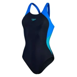 Colourblock Splice Muscleback Swimsuit Womens
