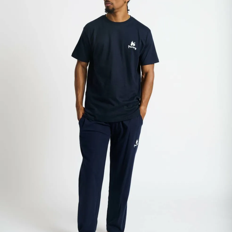 Combo Logo Drawstring Long Lounge Twin Set