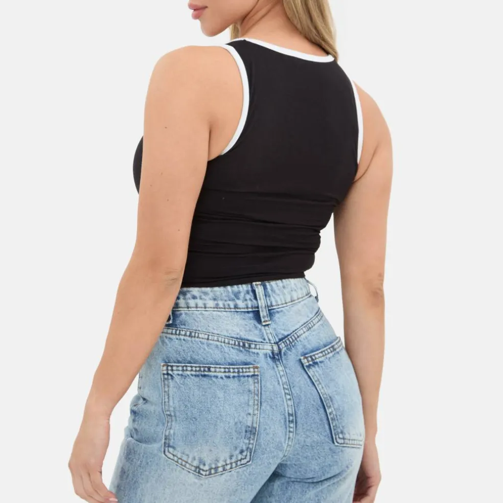 Contrast Vest Top