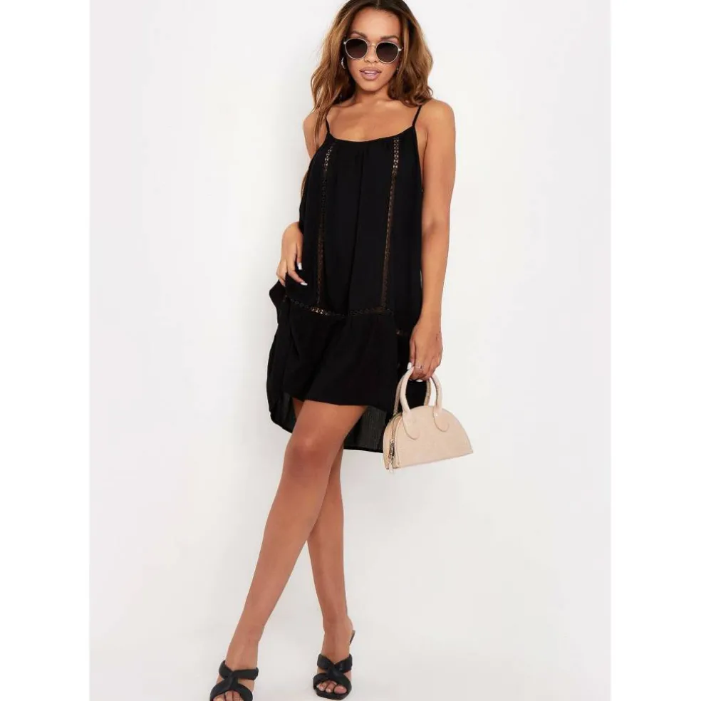 Crochet Detail Beach Mini Dress
