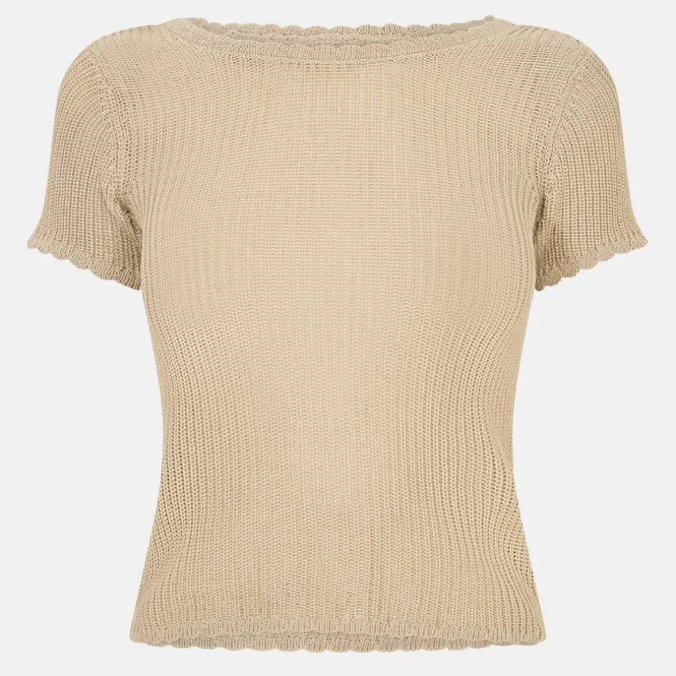 Crochet Open Back Tee