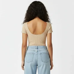 Crochet Open Back Tee