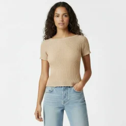 Crochet Open Back Tee