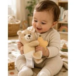 Cute & Co Baby Bear Soft Toy with Large Teether