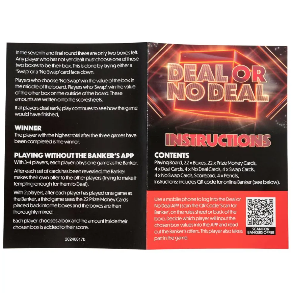 Deal or No Deal Board Game