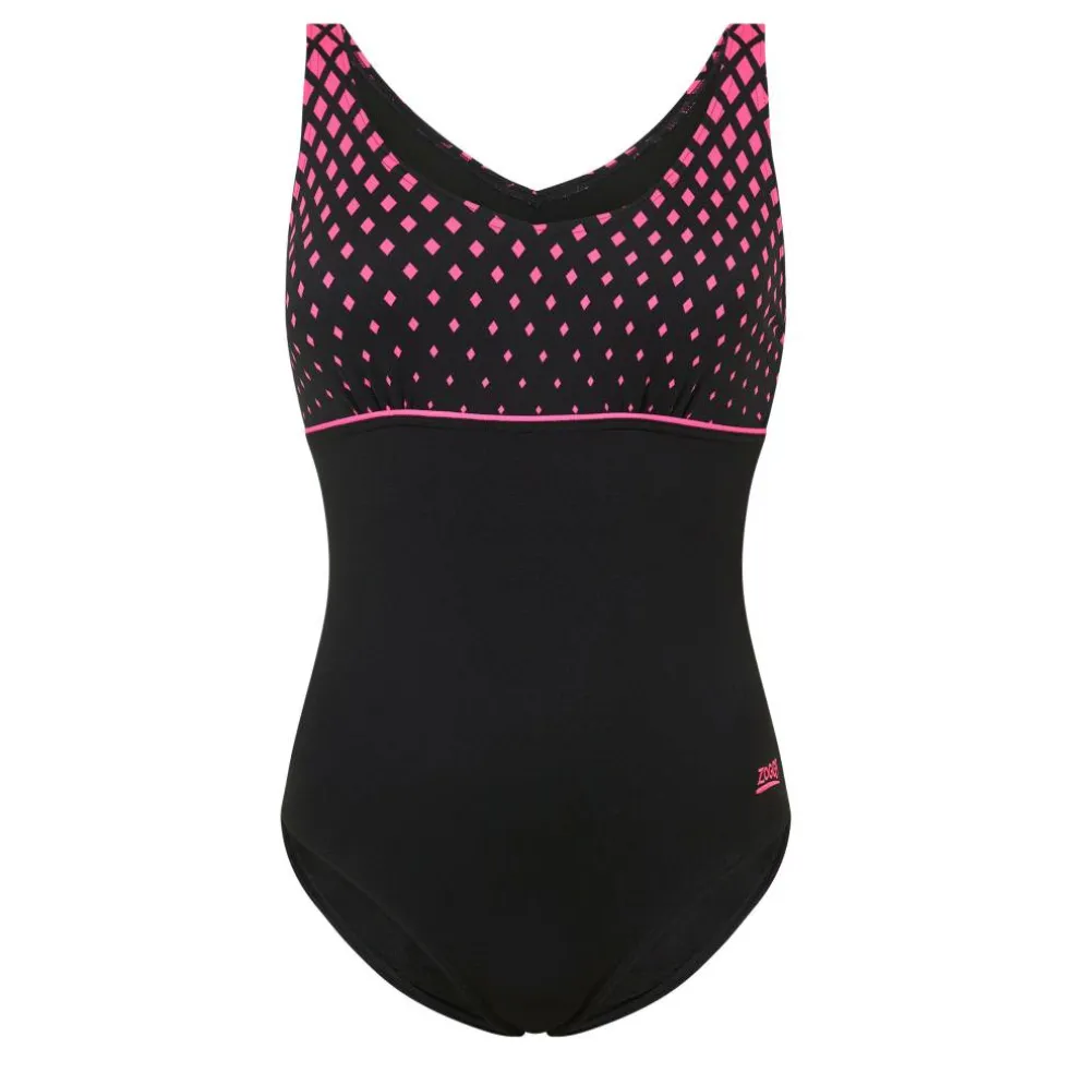 Diamond V Neck Clipback Womens