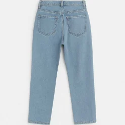 Distressed Straight Jeans