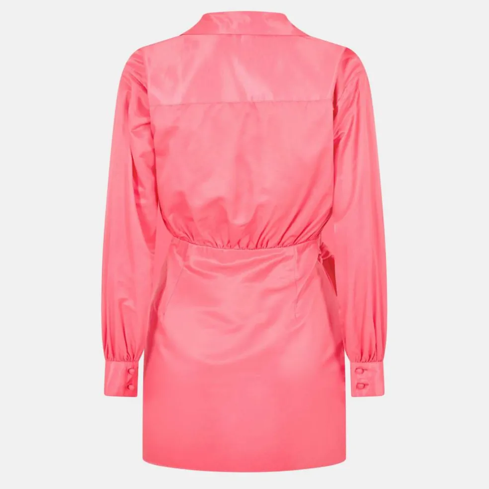 Draped Shirt Dress