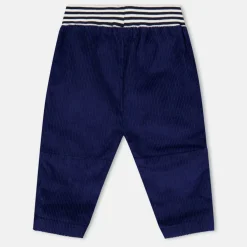 Elastic Waistband Corduroy Trousers