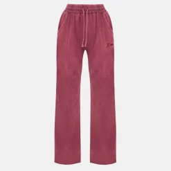 Embroidered Wide Leg Joggers