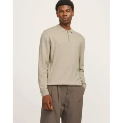 Emil Half Zip Knitted Polo Mens