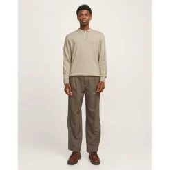 Emil Half Zip Knitted Polo Mens