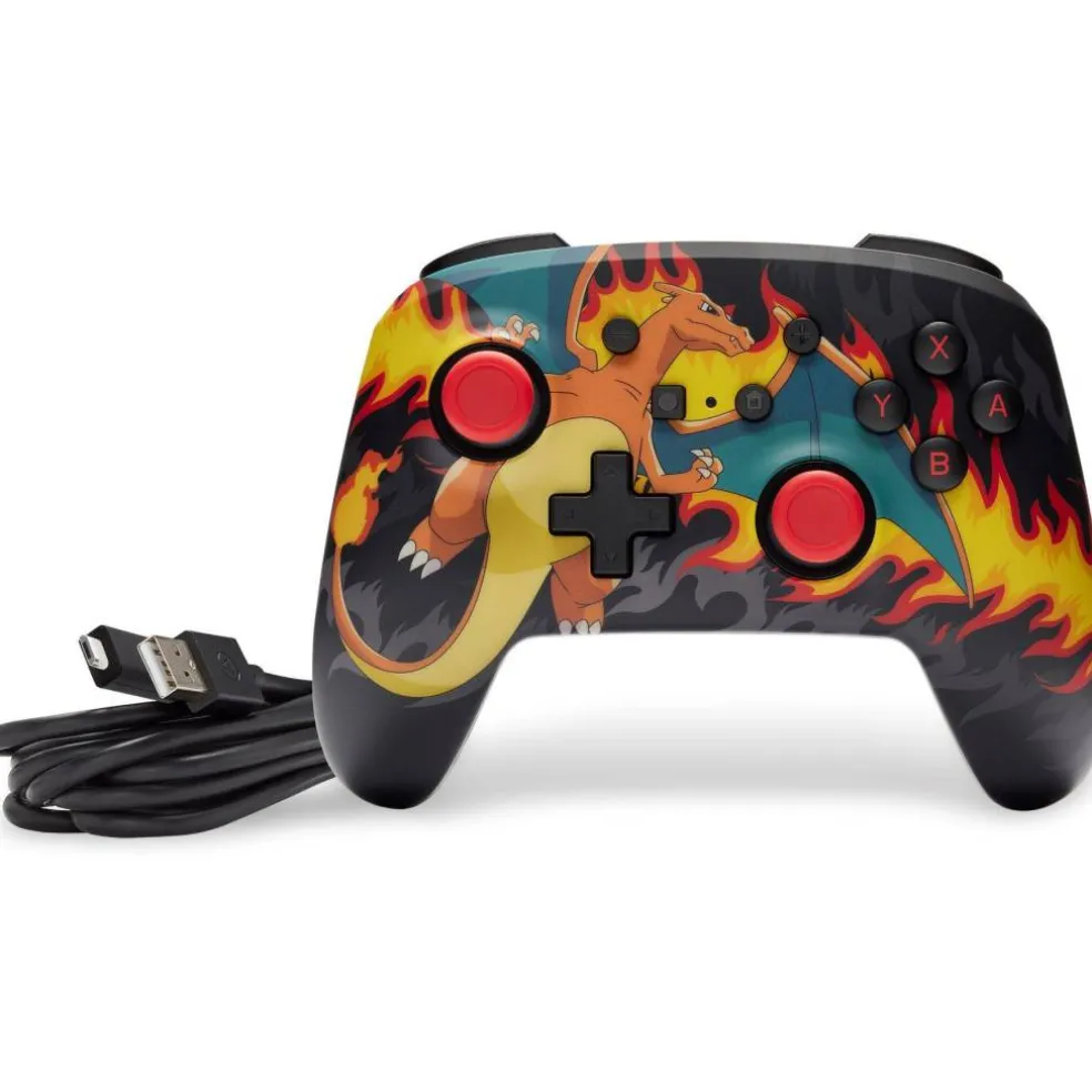 Enhanced Wired Controller for Nintendo Switch - Charizard Firestorm
