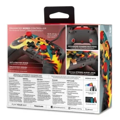 Enhanced Wired Controller for Nintendo Switch - Charizard Firestorm