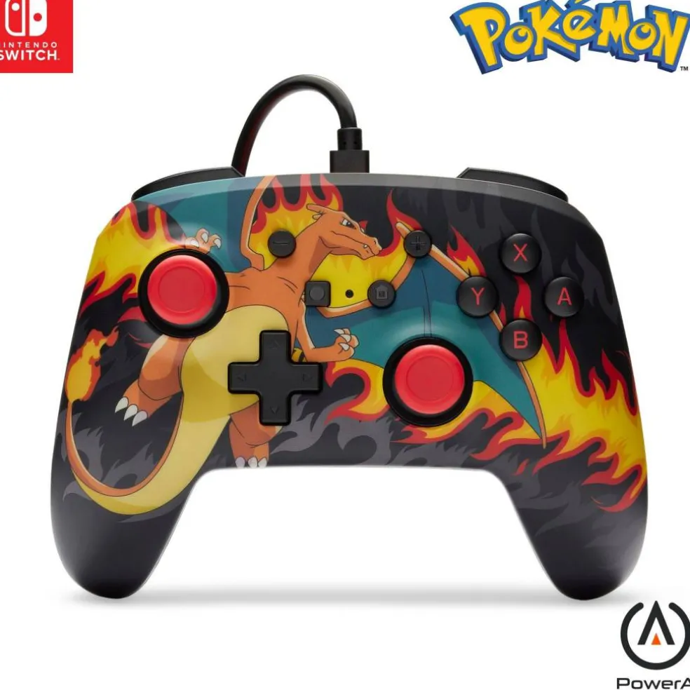 Enhanced Wired Controller for Nintendo Switch - Charizard Firestorm