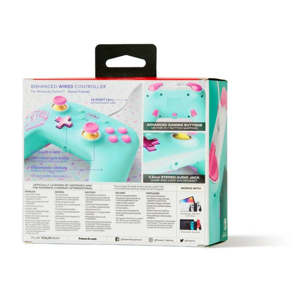 Enhanced Wired Controller for Nintendo Switch - Pokémon: Sweet Friends
