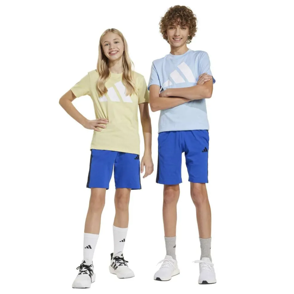 Essentials 3 Stripe Jersey Short Juniors